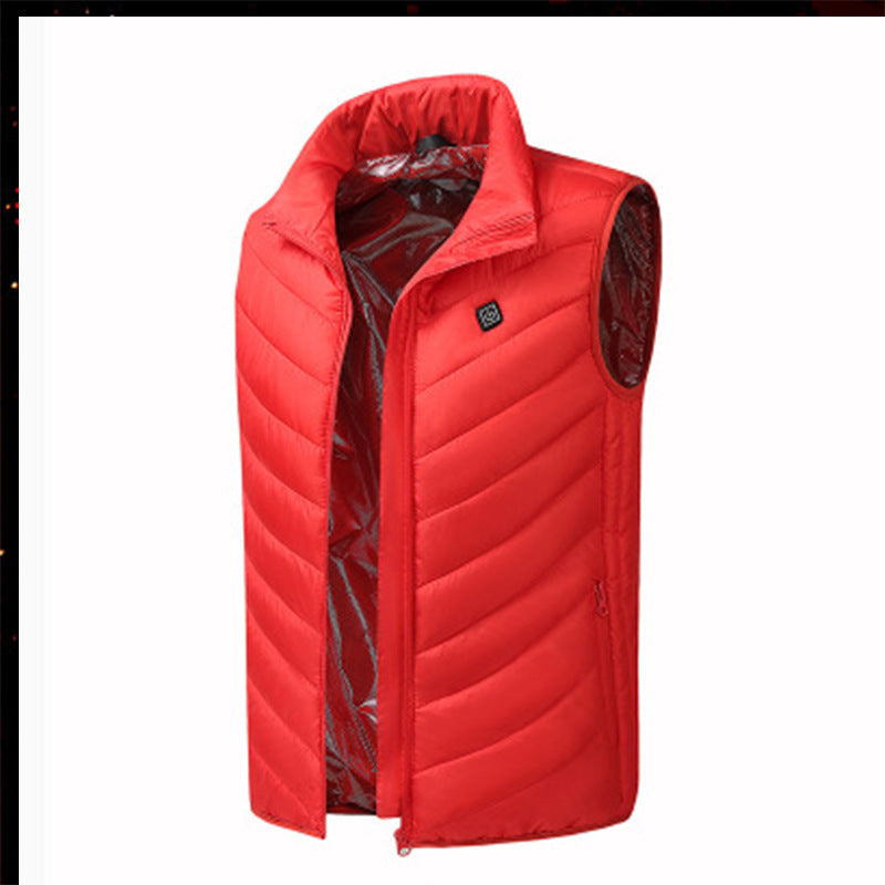 Fashionable Men's Stand Collar Heated Cotton Vest (Copy)-Winter Warmth Sports Outfitters