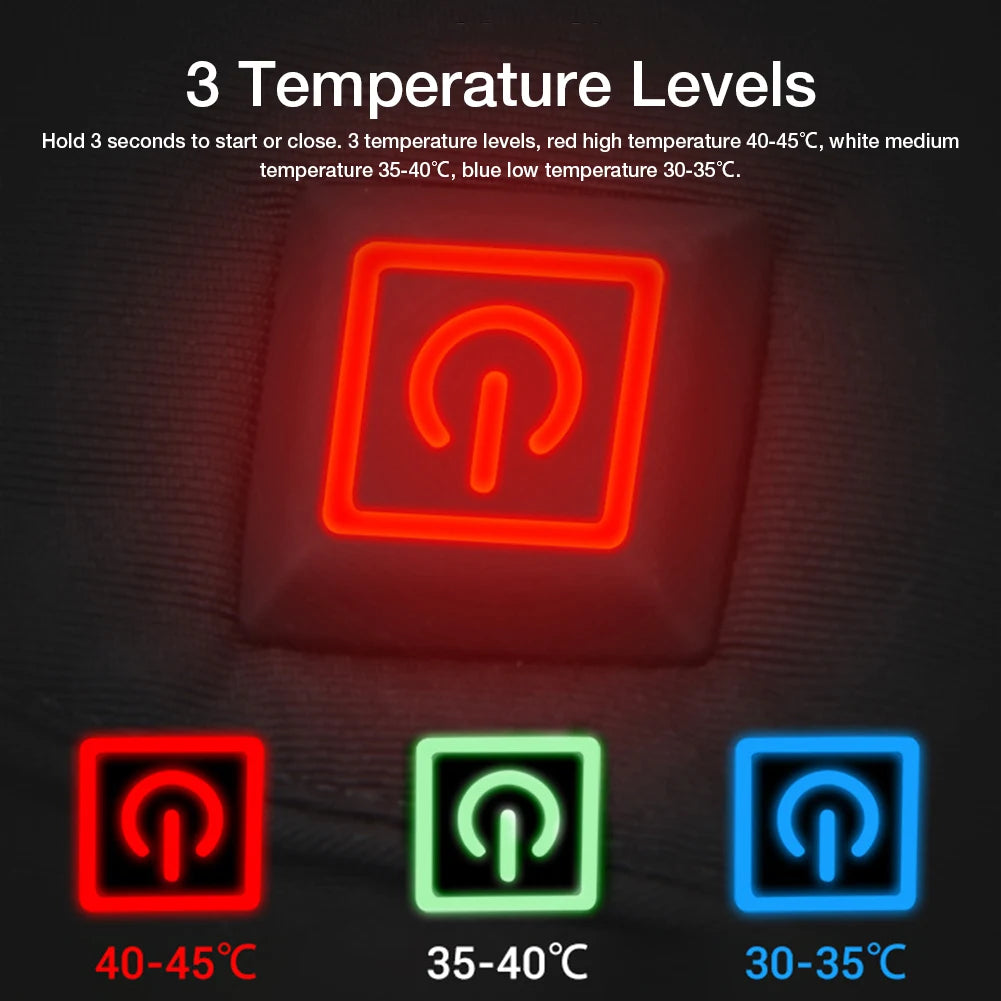 Electric Heated Gloves With 3 Levels 4000mAh Rechargeable Battery Powered Heat Gloves Winter Outdoors Thermal Skiing Warm Gloves (Copy)-Winter Warmth Sports Outfitters