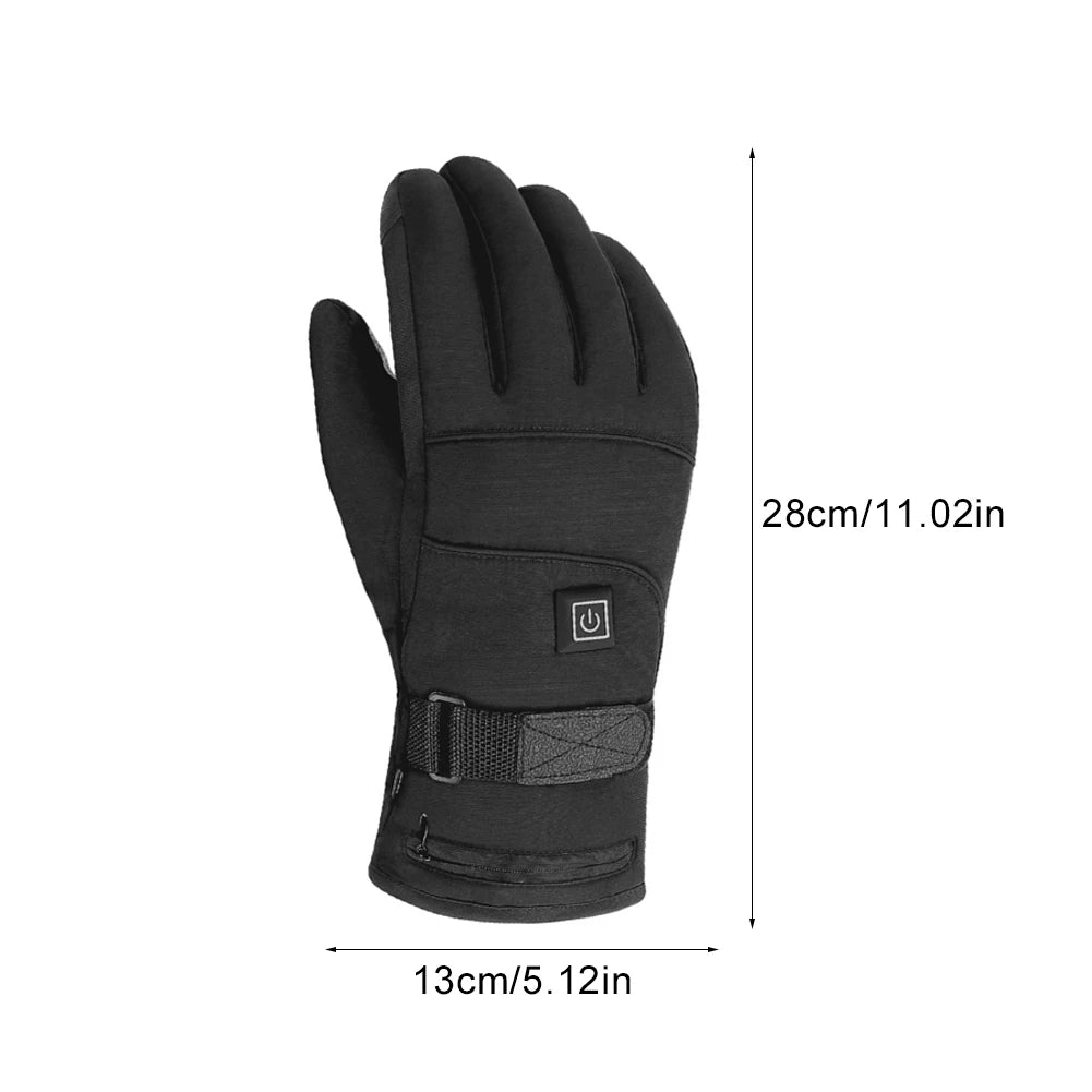 Electric Heated Gloves With 3 Levels 4000mAh Rechargeable Battery Powered Heat Gloves Winter Outdoors Thermal Skiing Warm Gloves (Copy)-Winter Warmth Sports Outfitters