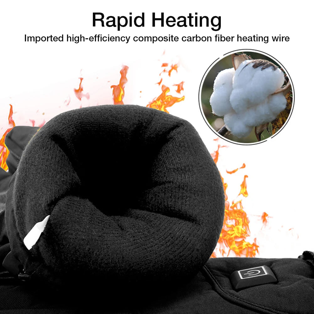 Electric Heated Gloves With 3 Levels 4000mAh Rechargeable Battery Powered Heat Gloves Winter Outdoors Thermal Skiing Warm Gloves (Copy)-Winter Warmth Sports Outfitters