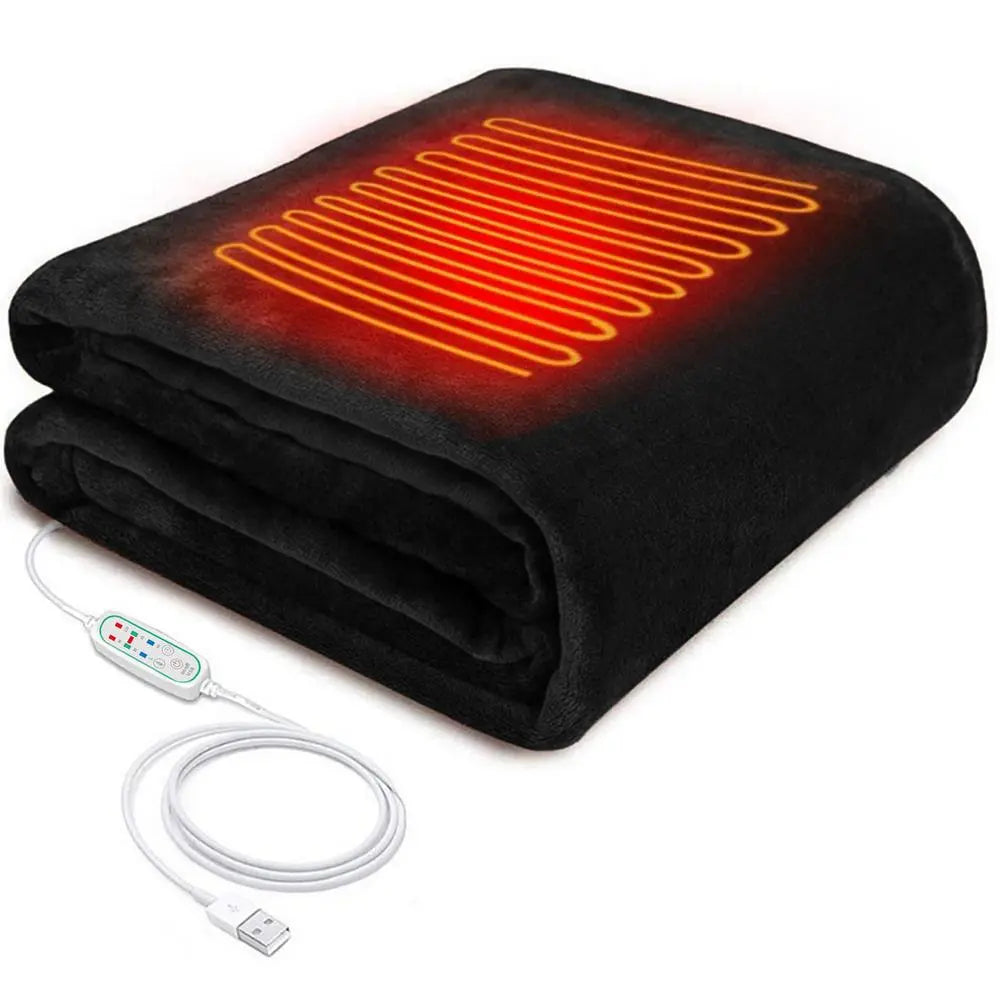 USB Electric Blanket Warm Heated Shawl 3 Heat Settings With Timing Function Electric Heating Blanket Wearable Soft Heating Blank (Copy)-Winter Warmth Sports Outfitters