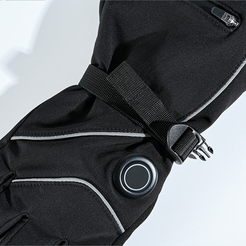 Temperature Regulating Electric Heating Gloves For Outdoor Riding