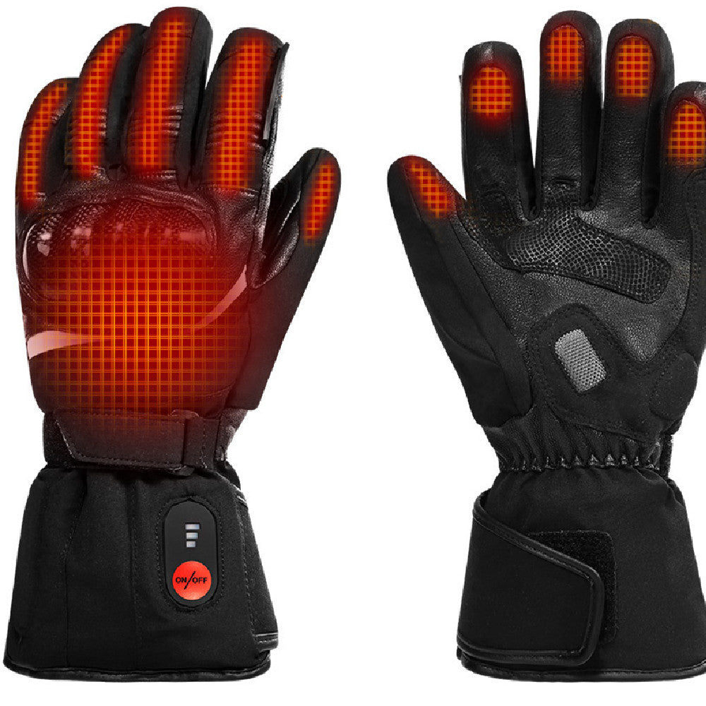 Winter Warm Motorcycle Riding Gloves Lithium Battery Heating