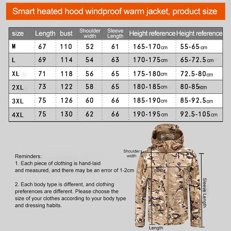 Hooded Heated Motorcycle Jacket