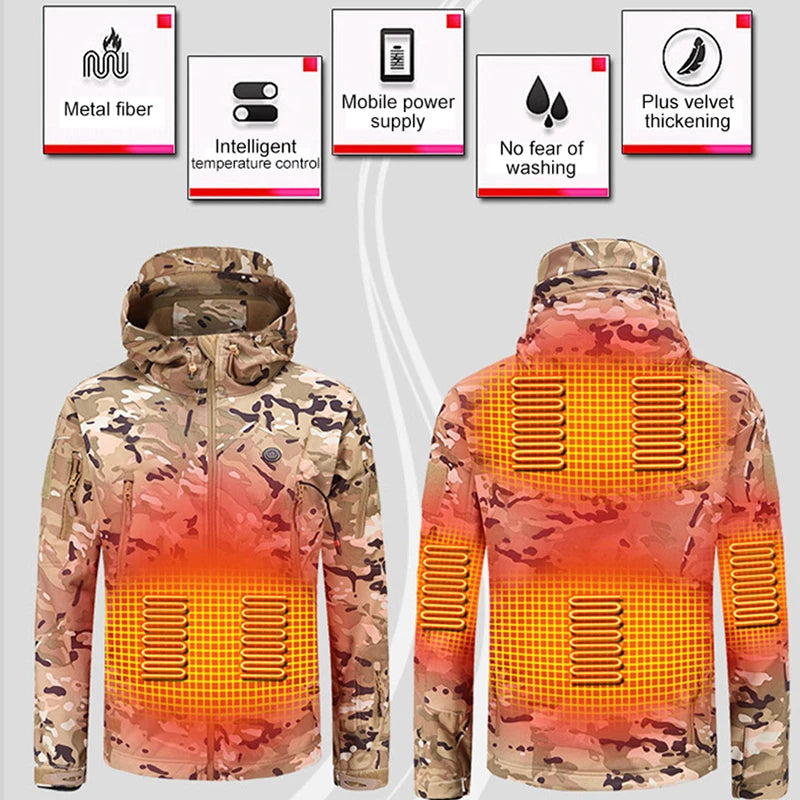 Hooded Heated Motorcycle Jacket