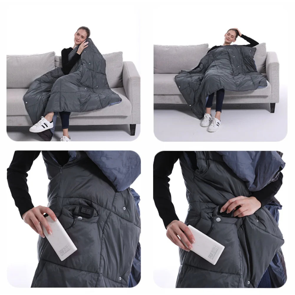 USB Heated Blanket Multifunction cushion blanket For Outdoor Warmth (Copy)-Winter Warmth Sports Outfitters