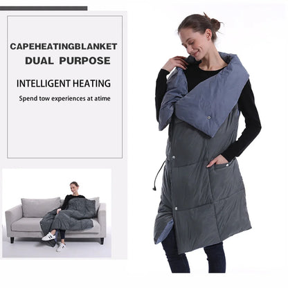 Multifunctional Heated Cushion Blanket