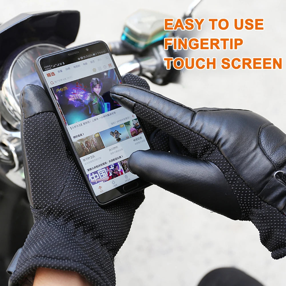 Heated Gloves Rechargeable USB Hand Warmer Electric Heating Gloves Winter Cycling Thermal Touch Screen Bike Gloves Windproof (Copy)-Winter Warmth Sports Outfitters