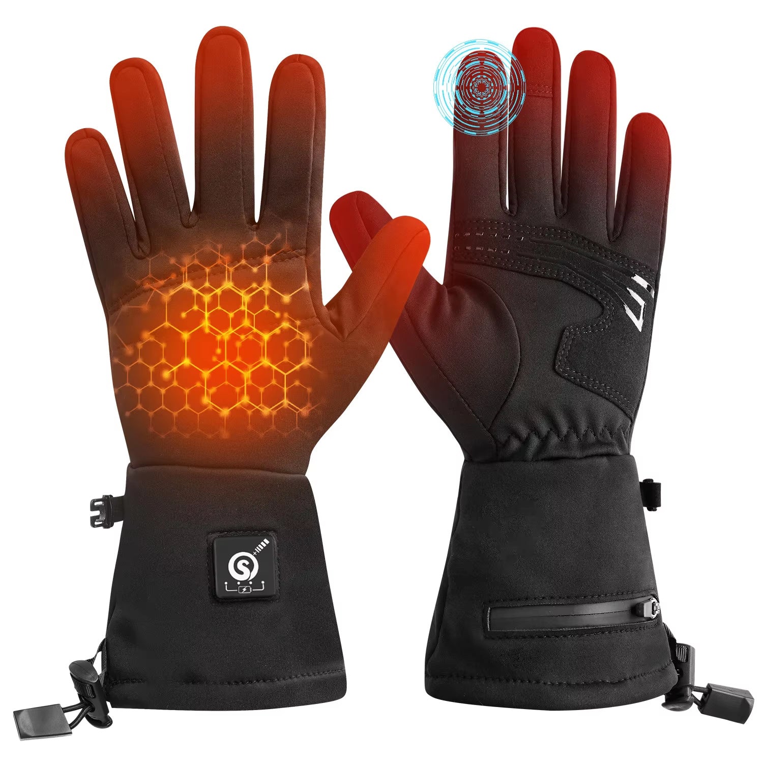 Winter Warmth Fashionable USB Heating Gloves Waterproof Windproof Touch-Screen Features