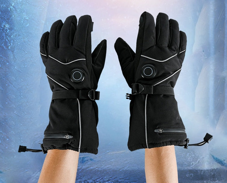 Temperature Regulating Electric Heating Gloves For Outdoor Riding